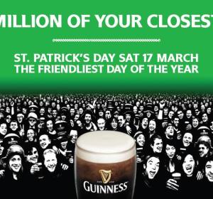 Guinness set to make St Patrick’s Day the Friendliest Day of the Year