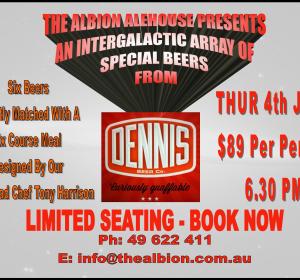 The albion hotel teams up with dennis beer co