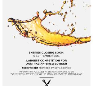 Perth royal beer awards entries closing soon