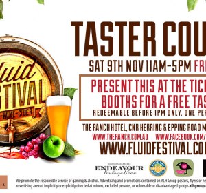 Free fluid festival drink token for beer & brewer readers