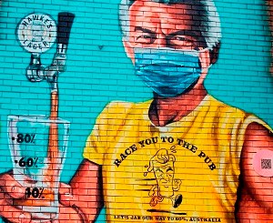 Bob Hawke mural counts down pub reopenings