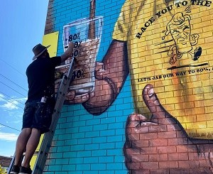 Hawke’s update mural as ‘Freedom Day’ nears