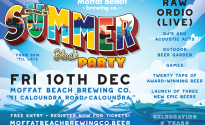 Welcome To Summer Block Party @ Moffat Beach Brewing Co
