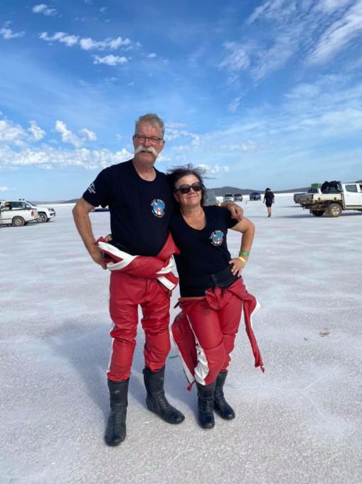 Frank & Corinna on the salt