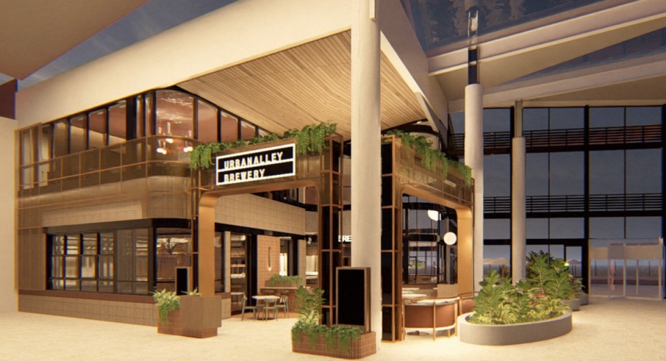 Urban alley Venue rendering.